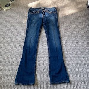 Low bootcut jeans